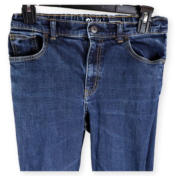 B'gosh Girls Dark Wash Adjustable Waist Skinny Jeans 14 R - Picture 1 of 10